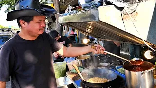 Cowboy's brilliant wok skill, fried egg pad thai master - ร้านผัดไท นรกแตก 🇹🇭🍝🤠🍳