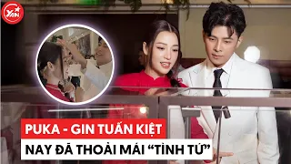 Gin Tuấn Kiệt - Puka xuất hiện tình tứ hậu cầu hôn, nay đã thoải mái thể hiện tình cảm