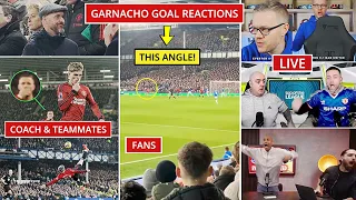 🤯Man United Fans, Coach & Players Crazy Reaction to Garnacho Bicycle-kick Goal!