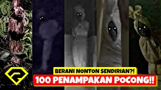 SERAM..!!! 100 PENAMPAKAN HANTU POCONG!! TERJELAS!! 😱 BERANI NONTON SENDIRIAN?!