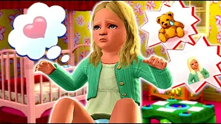 What happens when a toddler is taken away in The Sims 3?