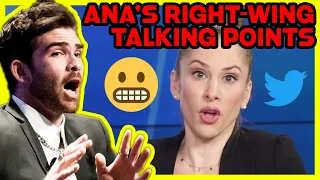 Ana Kasparian Spews Right Wing Talking Points in Reply to Hasan Piker (Hasanabi) on Twitter