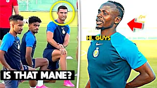 Sadio Mané meets Cristiano Ronaldo in First Al Nassr Training 😍❤️