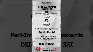 DSI vs RSI #REBELEM #Intubation #Resuscitation #FOAMcc