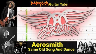 Same Old Song And Dance - Aerosmith - Guitar + Bass TABS Lesson