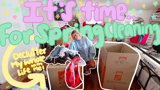 Spring clean with me 🧼💐⎮ Decluttering my entire life, organizing, deep cleaning, and more