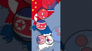 Korean War With Countryballs| #shorts #viral #fyp #entertainment #countryballs
