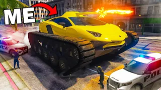 Giant Lamborghini Tank In GTA 5 RP