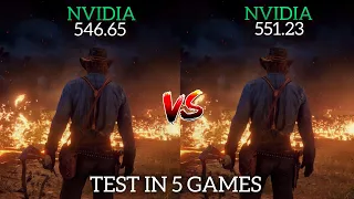 Nvidia Drivers (546.55 vs 551.23) Test In 5 Games GTX 1660 Super