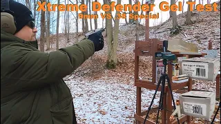 Underwood Xtreme Defender Gel Test - 9mm VS .38 Special