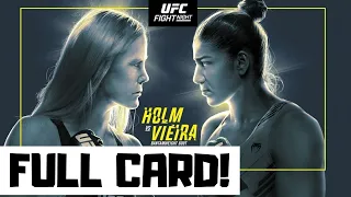UFC Fight Night Holm vs Vieira Predictions & Full Card Betting Breakdown UFC Vegas 55