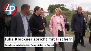 Bundesministerin Julia Klöckner besucht Fischer in Freest