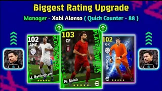Biggest Ratings Upgrade With Manager Xabi Alonso In eFootball 2024 Mobile #efootball #pes #pes2024