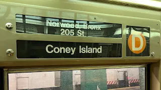 Full R68 (D) Train Ride | Norwood-205th Street - Coney Island