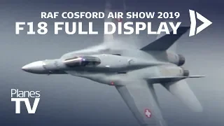 Swiss Air Force F/A-18C Hornet RAF Cosford Air Show 2019