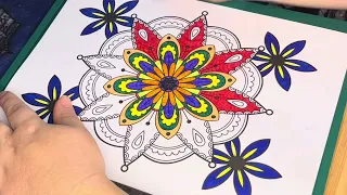 Colour me Happy - Mandala Episode 200 #wellness #mindfulness #colouring #happy #colourme  #mandala