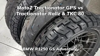 What Tires for my 12,000 Mile Motorcycle Trip? - Motoz Tractionator GPS  on R1250GS Adventure