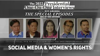 The 2022 Presidential Interviews Side-By-Side: Social Media & Women's Rights