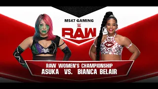 WWE 2k22 Asuka Vs Bianca Belair | WrestleMania Hollywood 39 #wwe2k22