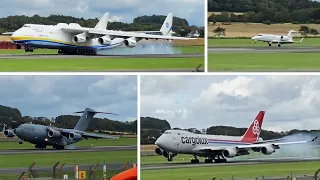 ANTONOV AN-225 at GLASGOW PRESTWICK (Landing & Takeoff)