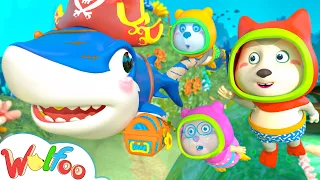 Wolfoo Monster Police Car and Pirate Shark + More Nursery Rhymes | Wolfoo Kids Songs