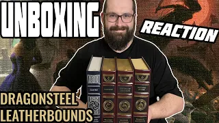 UNBOXING MISTBORN & ELANTRIS LEATHERBOUND BOOKS by BRANDON SANDERSON DRAGONSTEEL BOOKS!!!