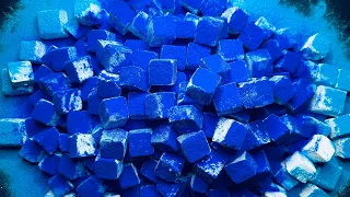 ASMR | Blue Powder | Cubes | HBD 🥳 @useralphabet2915 #asmr #explore #cubes #gymchalk #satisfying