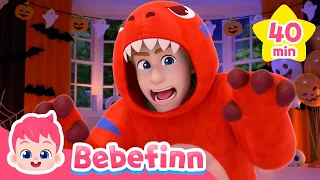 🎃 Halloween T-Rex🦖 Where is Bebefinn? | Halloween Costumes | Kids Song Compilation | Nursery Rhymes