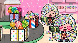 Candy Hair Makes Orphaned Twins Rich | Toca Life Story | Toca Boca