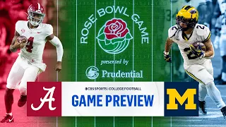 2024 Rose Bowl SUPER PREVIEW: No. 4 Alabama vs No. 1 Michigan | CBS Sports