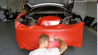 How to vinyl wrap a rear bumper on a 2016 Mustang. How to wrap a Mustang. By @ckwraps