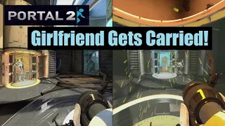 Girlfriend and Boyfriend Play Portal 2 Co-op