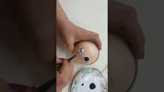 Fofucha. pintar ojos