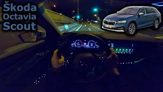 2021 Škoda Octavia Scout | night POV test drive | #DrivingCars