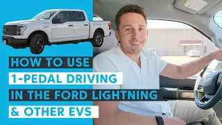 How to use 1-pedal drive mode in the Ford Lightning & other EVs