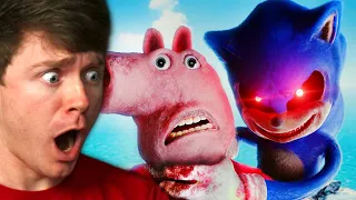 SONIC.EXE vs CURSED PEPPA PIG in REAL LIFE! (Reaction)