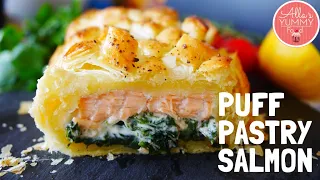 Salmon Wellington Recipe | How to make puff pastry salmon