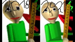 Evolution Of Baldi's Basics Games 2018-2021