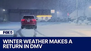 Winter weather makes a return with morning snow across DMV