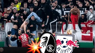 Innenraum-Sturm, Spruch-Scharmützel & Choreo! (Freiburg - Red Bull 1:5)