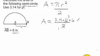 Area Of A Semi-Circle