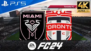 FC 24 | Inter Miami CF vs Toronto FC | 2023 Major League Soccer season - Full Match | PS5™ [4K HDR]