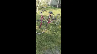Самодельный трехколесный велосипед для деда.