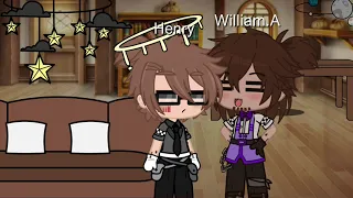 William and Henry Stuck In a Room For 24 Hours! // Gacha // Henry x William // FNAF