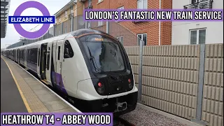 Riding London's FANTASTIC Elizabeth Line | Heathrow Terminal 4 to Abbey Wood