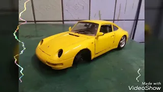 Porsche 911 repair bburago gold edition