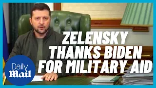 Zelensky thanks Biden for US military aid as Ukraine peace talks with Russia continue
