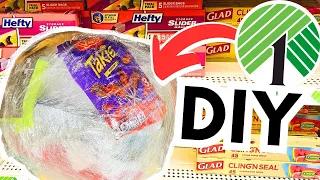 SARAN WRAP BALL GAME DIY | HOW TO MAKE & PLAY THE "PLASTIC WRAP BALL" GAME!