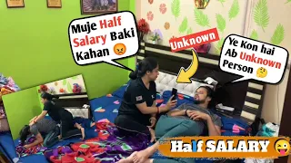 Half Salary Prank On Wife 😜 II Jims Kash #comedy #funny #prank #couple