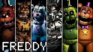 Evolution of Freddy in FNAF (2014-2018)